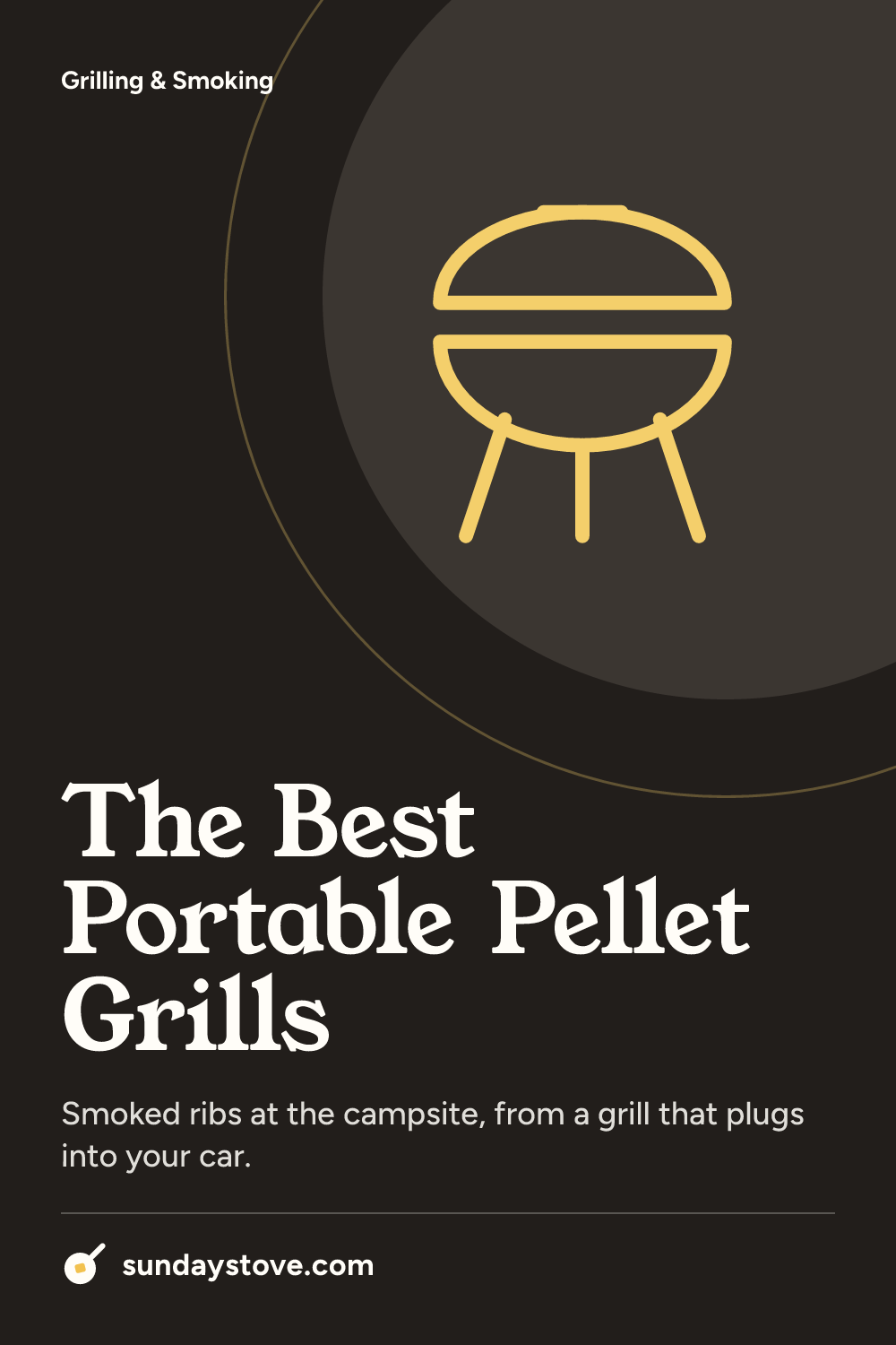 Pinterest pin for The Best Portable Pellet Grills