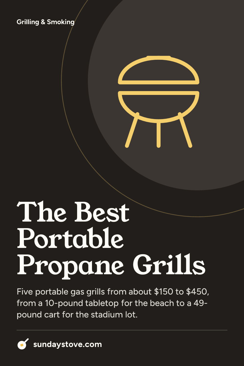 Pinterest pin for The Best Portable Propane Grills