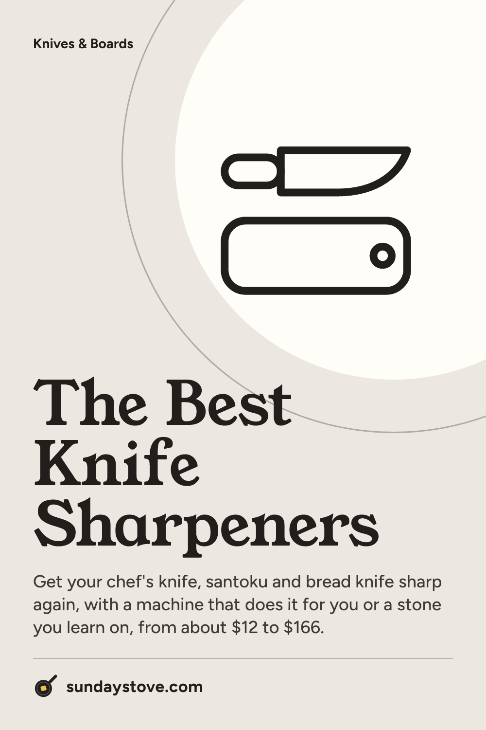 Pinterest pin for The Best Knife Sharpeners