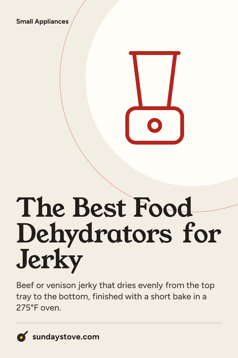 Pinterest pin for The Best Food Dehydrators for Jerky